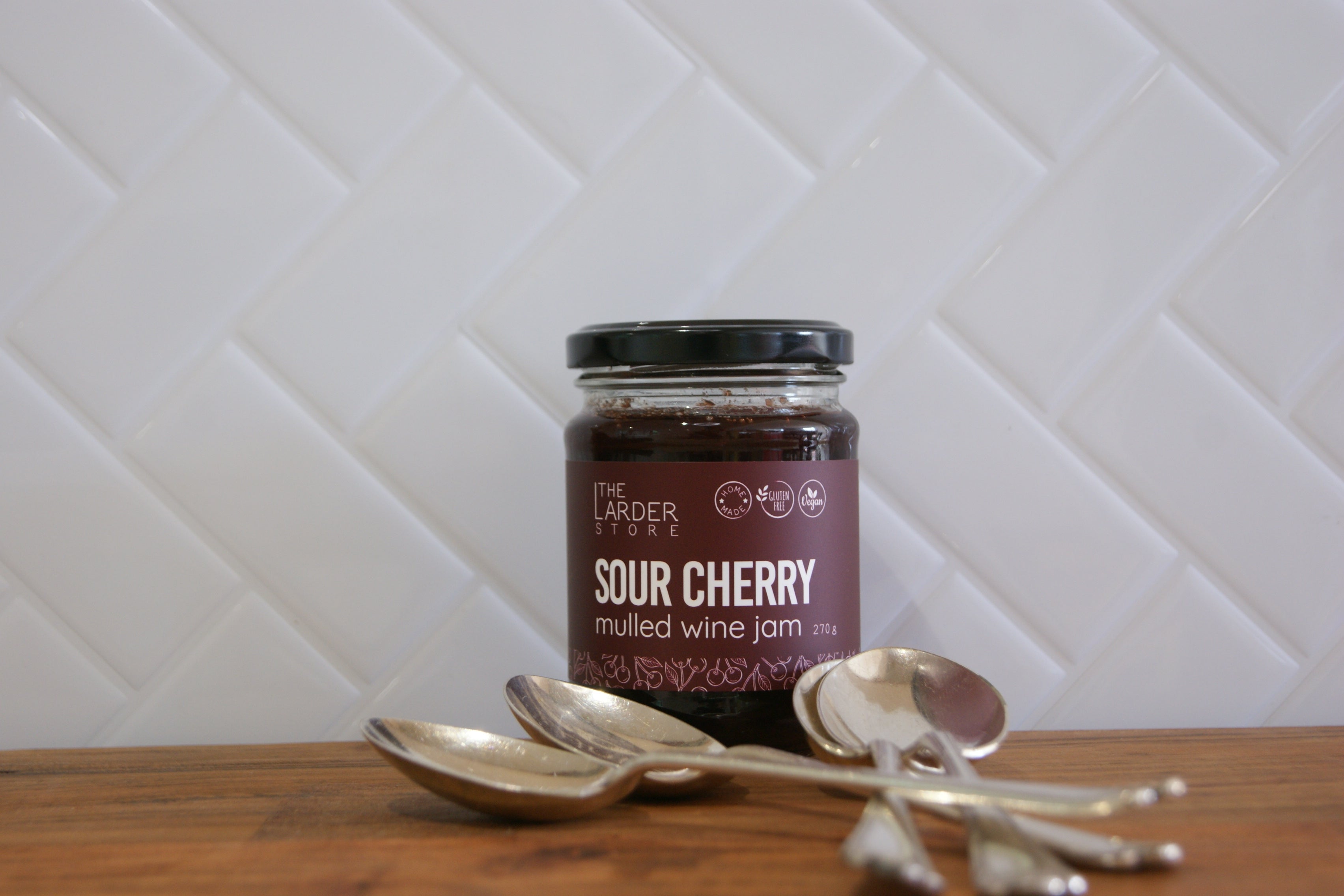 Sour Cherry Mulled Wine Jam